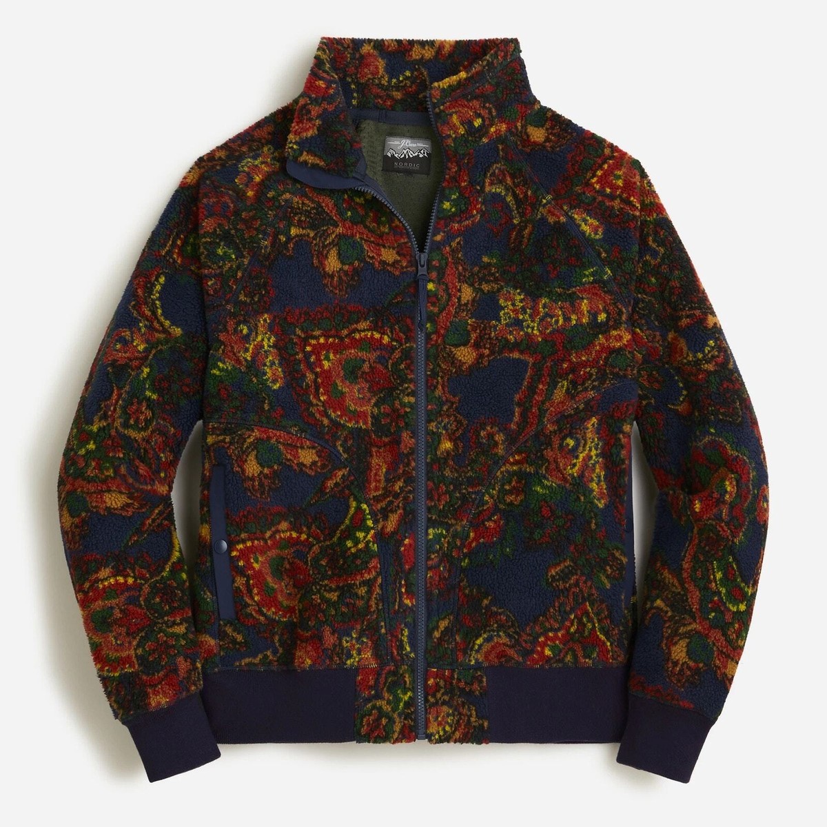 J.Crew Nordic Sherpa Fleece Jacket | eBay