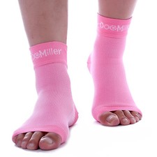 Doc Miller Compression Brace Open Toe Ankle Socks Plantar Fasciitis Arch Support
