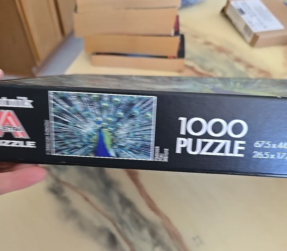 Пазл Piatnik Peacock 1000 шт. Plume Zoo Animal 26,5 дюйма x 17,4 дюйма No563843 - Изображение 4 из 4