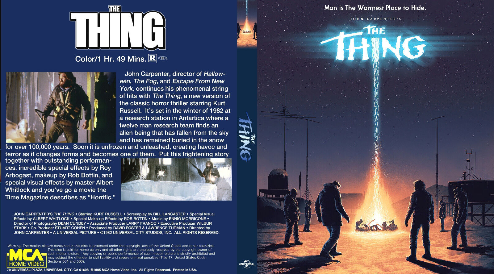 THE THING Clips - Part One (1982) John Carpenter 