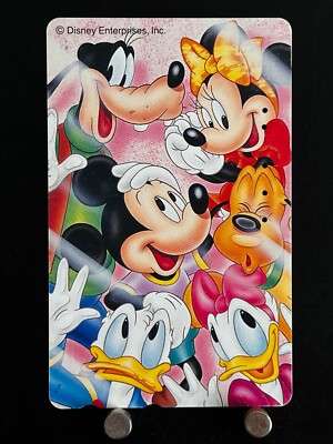 Mickey Minnie Donald Daisy Goofy Pluto Telefonkarte gebraucht JAPAN Japanisch...