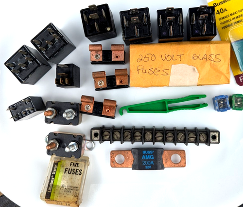Auto Truck Mechanic Electrical Package Circuit Breakers Fuses Terminal Block - Foto 12 di 12