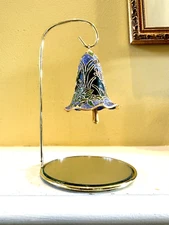 Cloisonne Bell 3" on Mirrored Tripar Stand - Smithsonian Institute