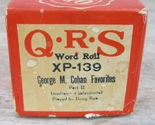 QRS Player Piano Word Roll XP-139 GEORGE M. COHAN FAVORITES Part II Doug Roe
