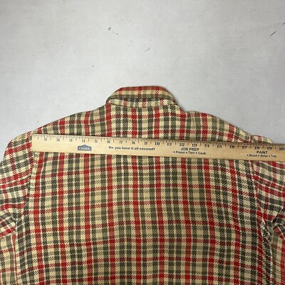 Vintage 50's Pilgrim Sears Sanforized Plaid Flannel Button Vintage 50's Pilgrim Sears Sanforized Plaid Flannel Button