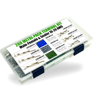 320pc (Terminals Sealer 10-12 AWG) APTIV/DELPHI Metri-Pack 280 Series 30 Amp Kit