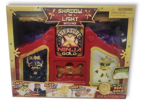 Neu Sealed Treasure X Ninja Gold Shadow vs. Light Battle Pack mit Magic Foam