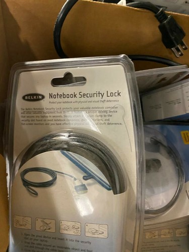 BELKIN NOTEBOOK SECURITY LOCK PART # F8E550 6 Foot Steel Cable/Lock - Picture 2 of 5
