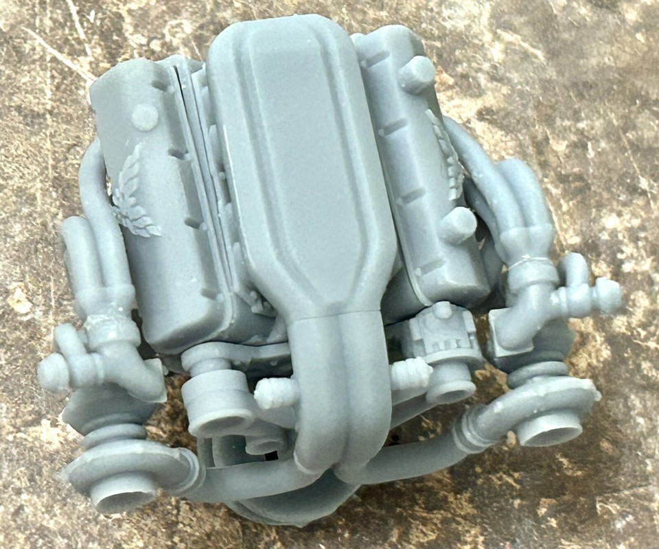 Resin “Turbo Trans Am” Big Block Engine for scale model cars, 1/24 1/25 ...