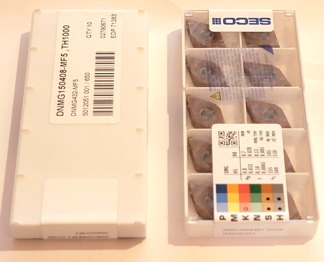 DNMG 432 MF5 TH1000 SECO *** 10 INSERTS * FACTORY PACK * eBay