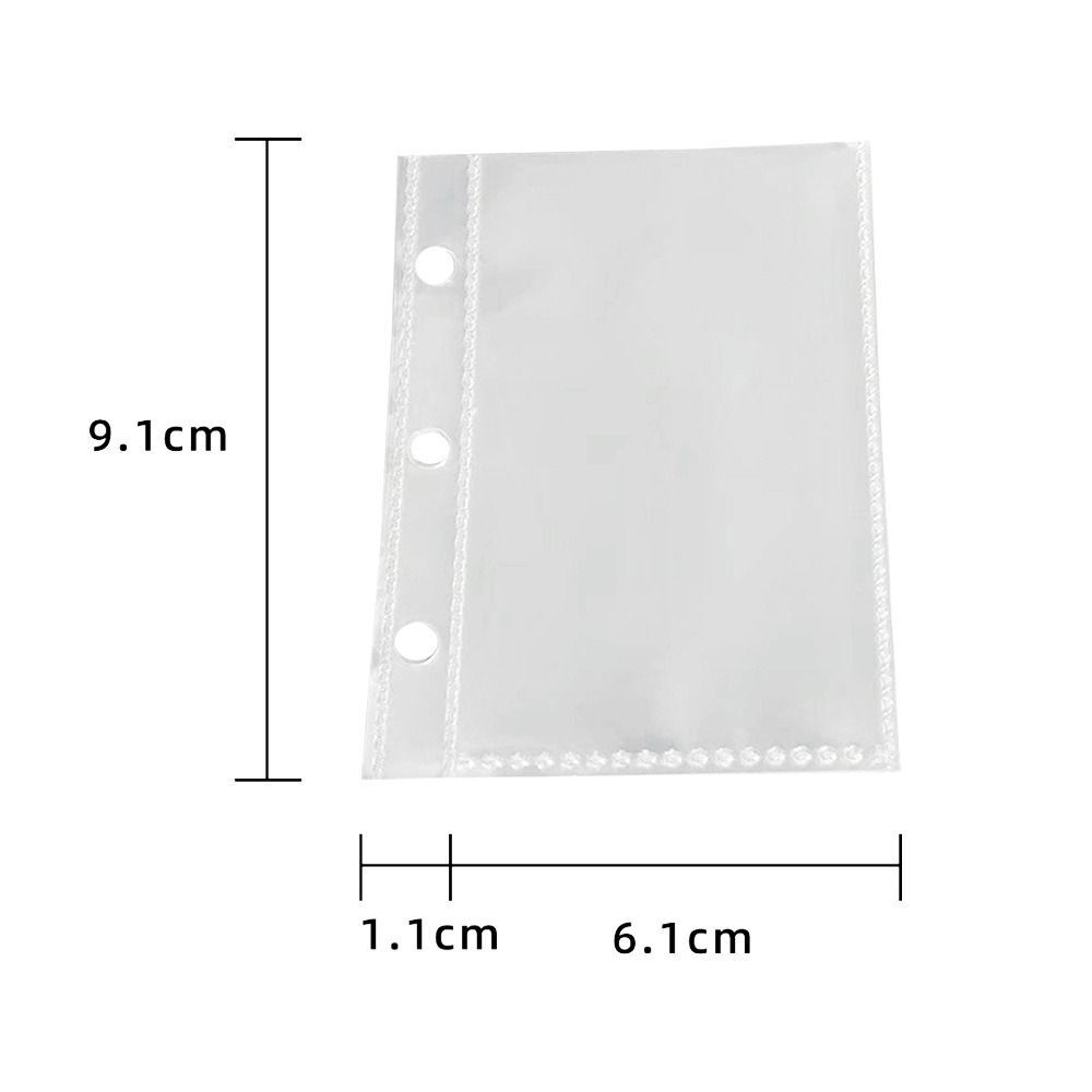 PVC 3 Hole Photo Album Transparent Kpop Photocard Holder INS Binder