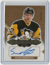 2016-17 Fleer Showcase Auto Rookie Hot Prospects #150 Oskar Sundqvist 248/499 