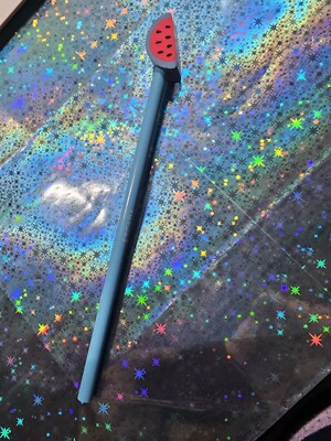 Bleistift von ESCADA mit Wassermelonen-Radiergummi, ungespitzt!! Sammlerstück!!