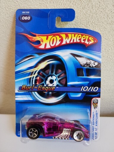 Hot Wheels 2005 Burl-Esque X-Raycers First Edition #60 Diecast Toy Car NIP 10/10