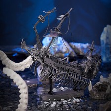 Piececool 3D Metal Puzzle - Abyssal Ghost pirate ship Model Kits New Year's gift