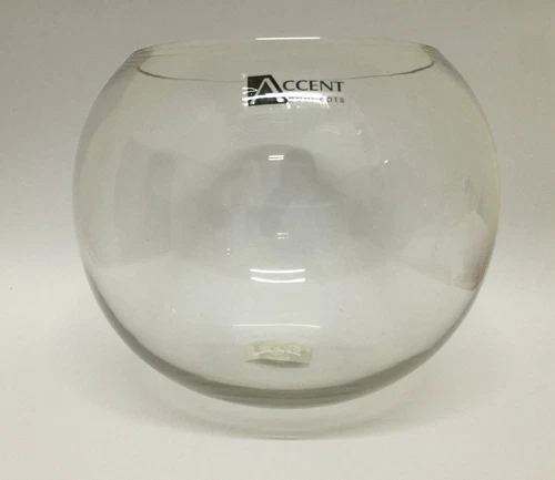 Fish Bowl 29x23cm Clear Glass Rose Bowl Pet Vase Dispaly Flower Party Home Decor - Picture 1 of 2