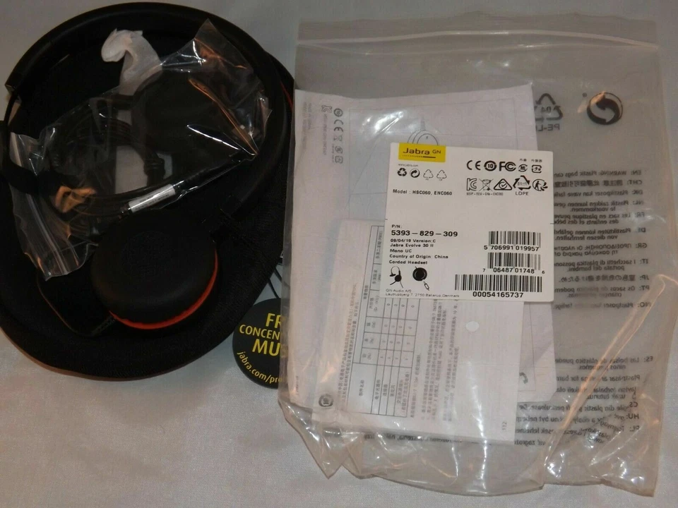 Jabra Evolve 30 II UC NC Mono Headset - Corded Headset - Professional Headset - Image 3 of 4