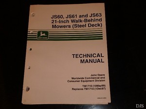 John Deere Js63 Owners Manual