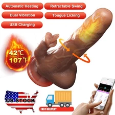 Realistic Thrusting G-spot Dildo Vibrator Heating APP Control Sex Toys for Women