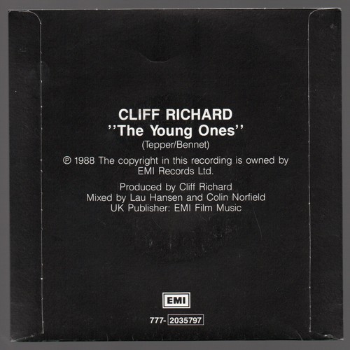 Cliff Richard - The Young Ones 7" vinyl single picture sleeve FINLAND 1988 - Picture 2 of 4