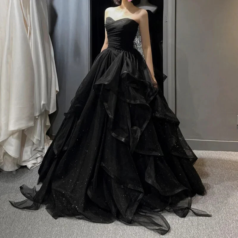 即国内発送・送込♪ ♪美シルエットドレス$229 レーススリーブロング 結婚式ワンピース パーティードレス 成人