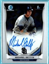 2014 Bowman Draft Chrome  Autograph  Auto  Michael Gettys Card # BCA-MG
