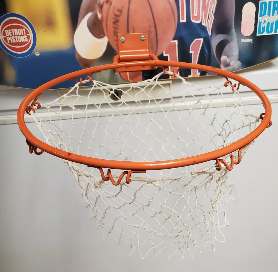 Rare Vintage Detroit Pistons Dirty Dunk Isiah Thomas Basketball Net - Image 3 of 4