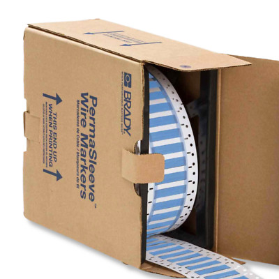 Brady 2'' x 0.851'' Blue Permasleeve Heat Shrink Wire & Cable Labels | PS-500-2-BL