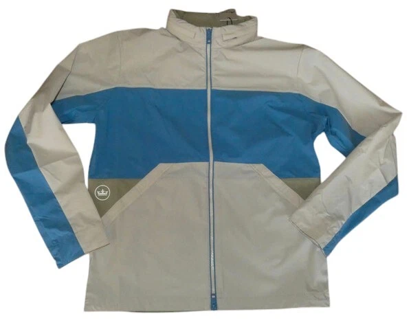Peter Millar Mens Windbreaker Jacket Packable 4 Way Stretch Medium NWT $188