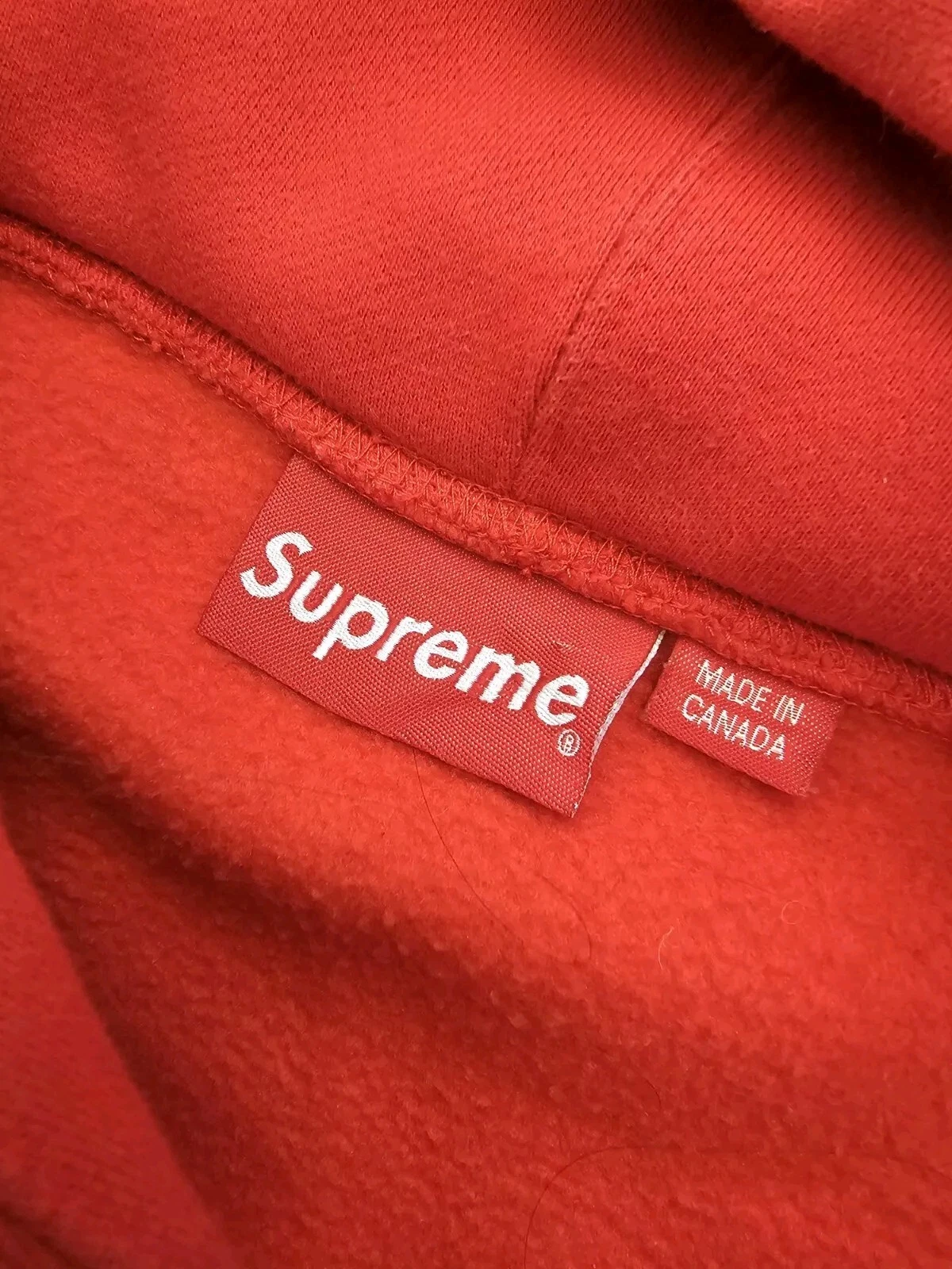 Felpa con cappuccio FW18 Supreme Illegal Business Controls America rossa taglia XL