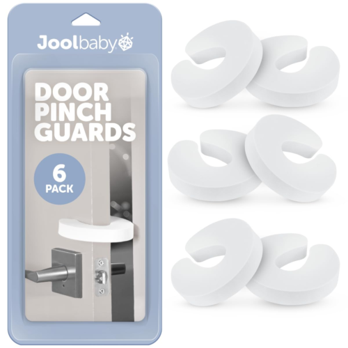 Door Pinch Guards (6 Pack) Baby Proof Doors Extra Soft Foam, Sleek Design, Child