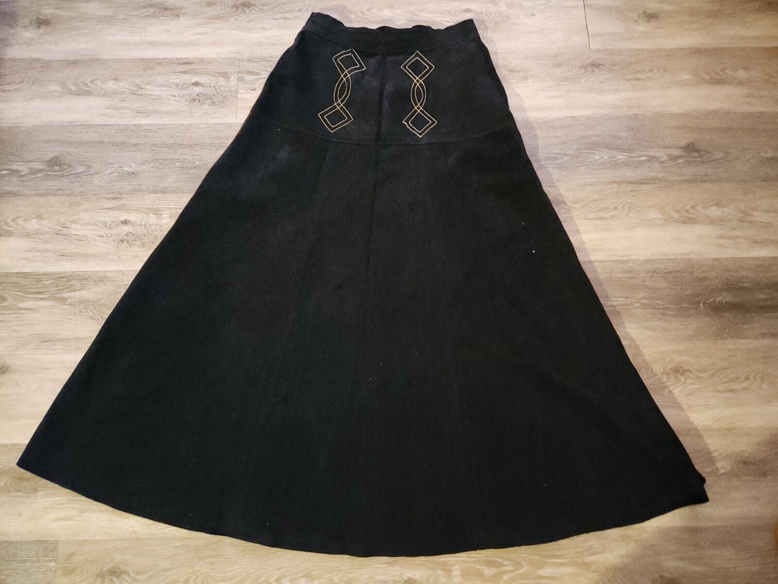 Vintage Bagatelle Black Nubuck Leather Suede West… - image 2