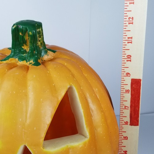 Vintage Light-Up Halloween Jack-O-Lantern Pumpkin 2000 Plug-In 12 In. - Picture 9 of 10