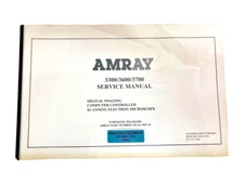 Amray Service Manual 118-214 for 3300/3600/3700 SEM w/ Schematic Diagrams 10453
