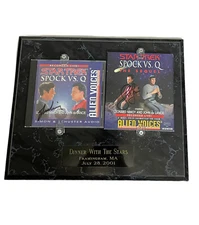 Leonard Nimoy John de Lancie Star Trek Autograph Dinner with Stars Framingham MA