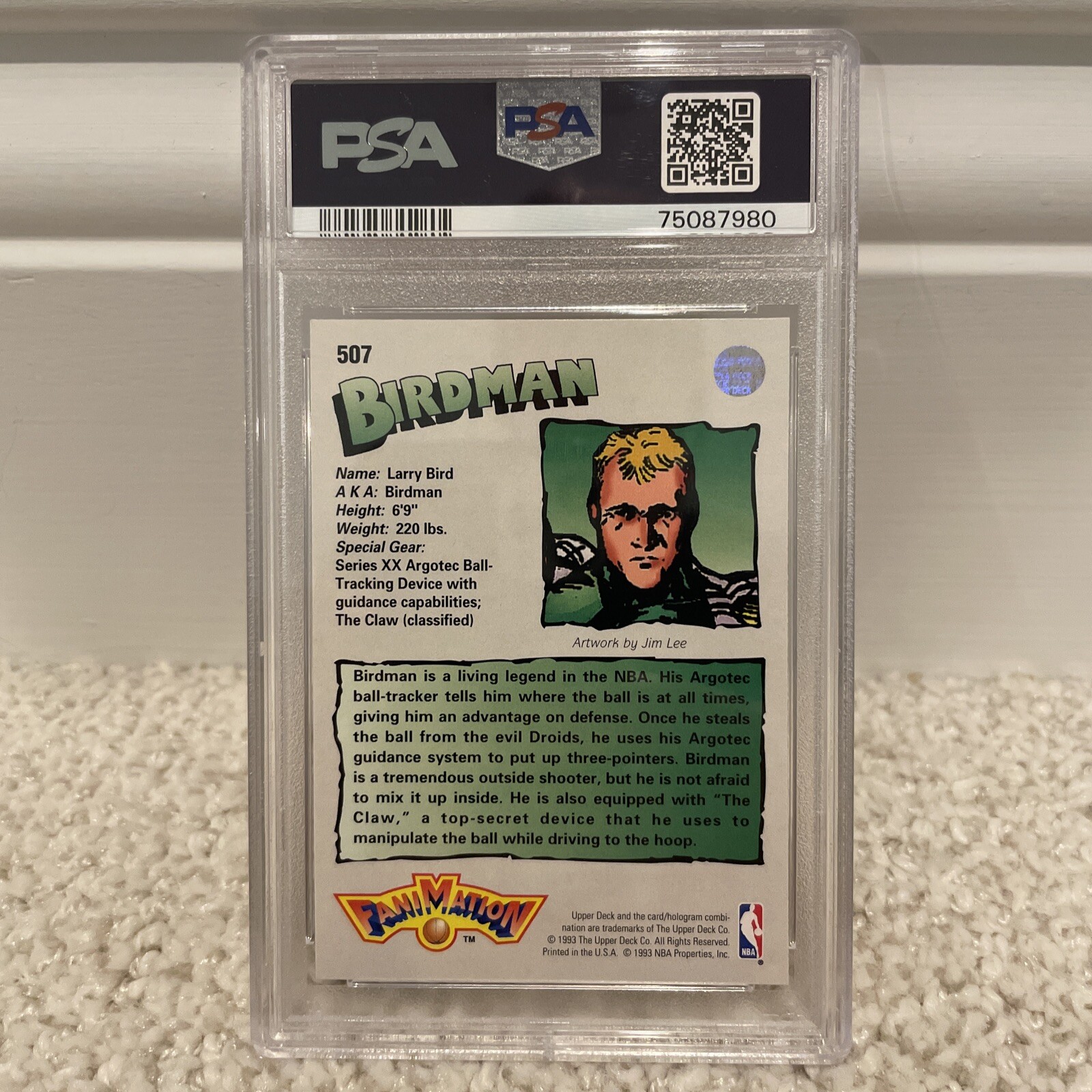 199293 Upper Deck 507 Larry Bird (FAN) Fanimation PSA 9 Mint eBay