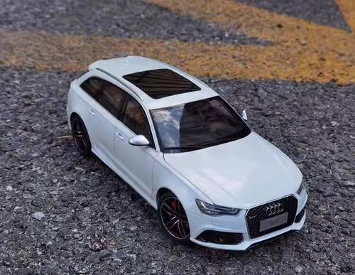 WELL 1:18 Audi RS6 AVANT C7 Alloy Diecast Model Car Hobby Collection Toys White - Imagen 3 de 7
