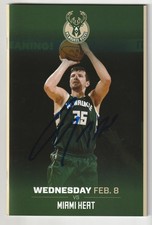 Mirza Teletovic Signed Milwaukee Bucks 2016-17 SGA Program Magazine Auto COA