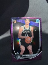 2025-26 Bowman Chrome Rookie RC Carter Bryant Purple Reptilian Refractor /199