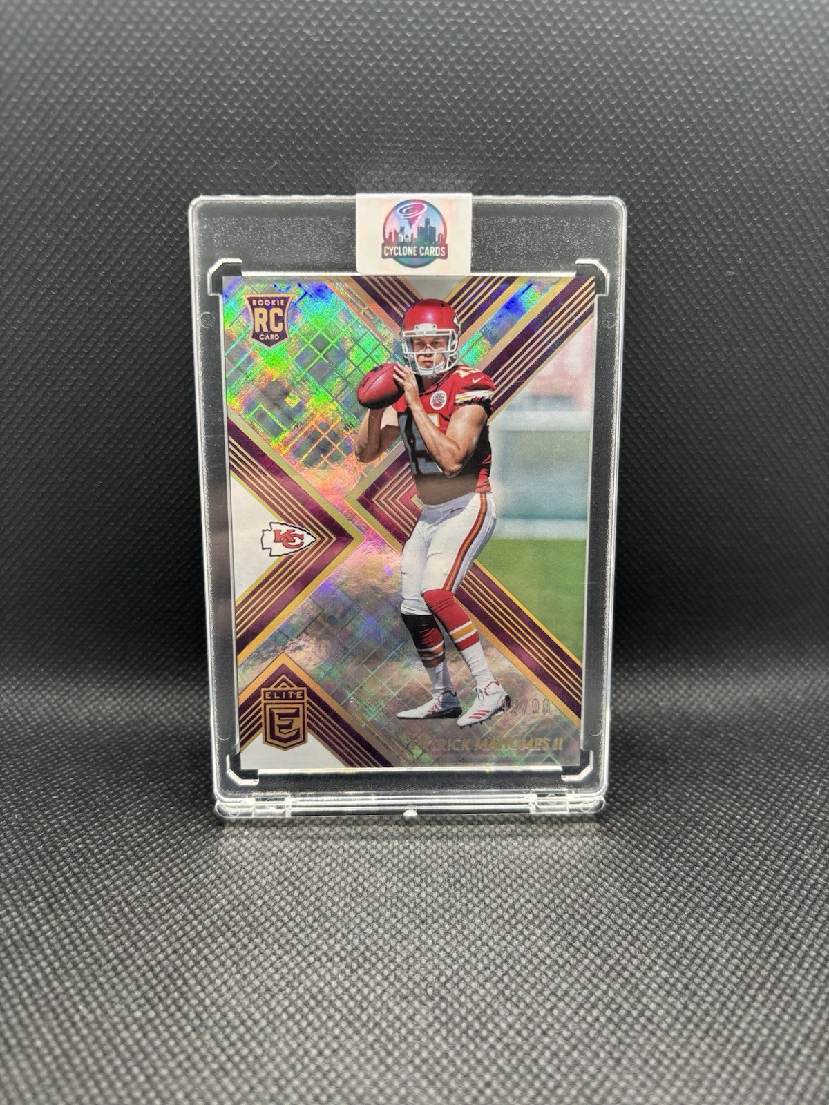 2017 Donruss Elite - Rookies Patrick Mahomes II #155 Purple /99 (RC)