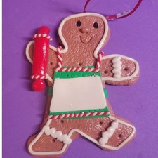 Ornament - Gingerbread Man - Resin - 4"