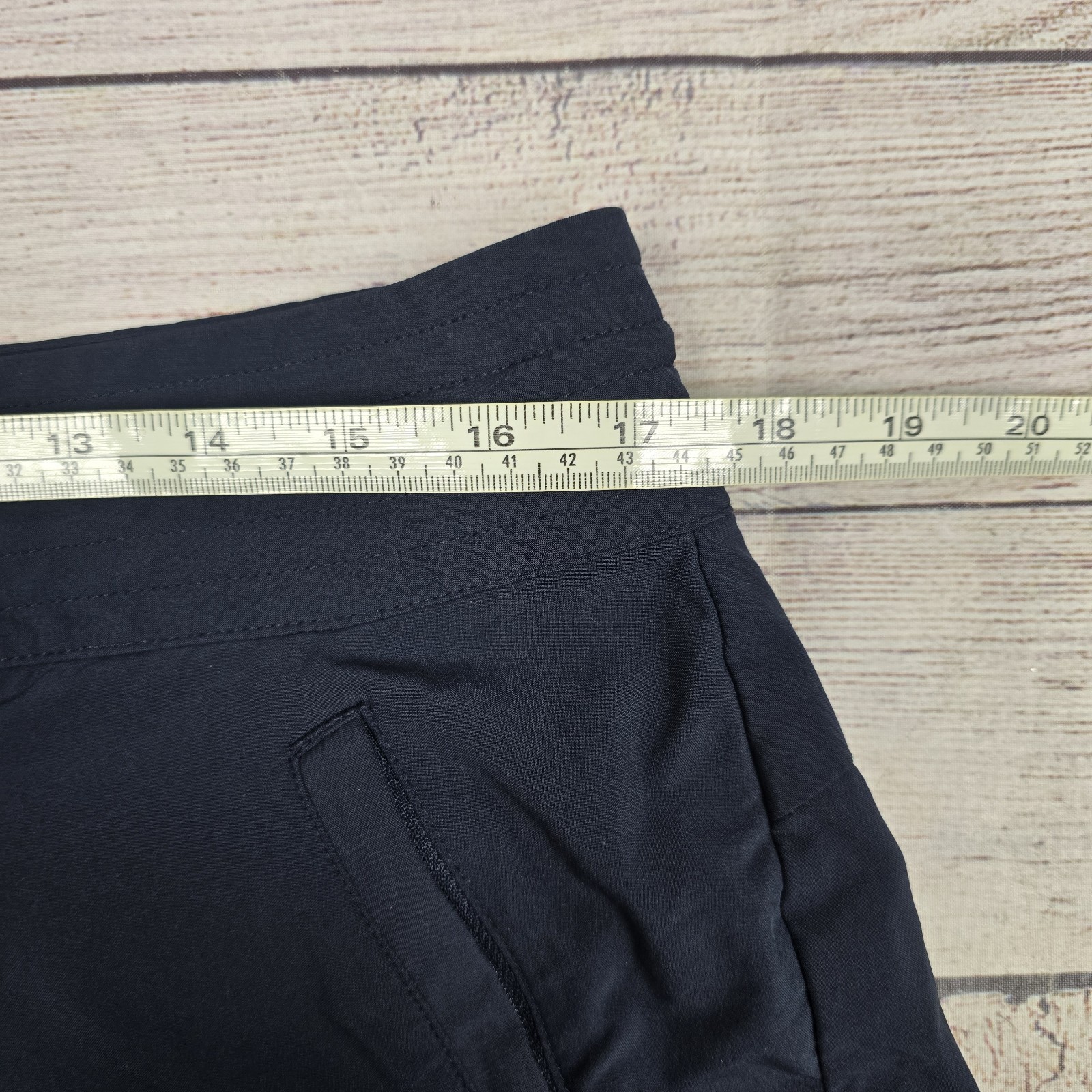 Athleta Polyester Blend Drawstring Flat Front Blu… - image 8