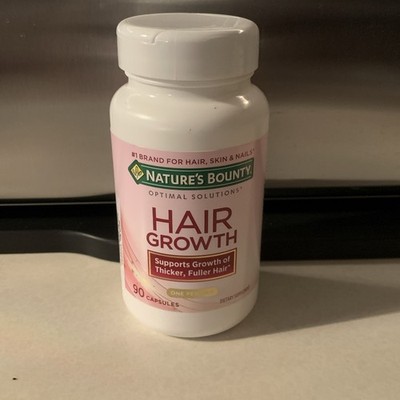 Natural Bounty Optimal Solutions Support Thicker Hair Growth 90CT BB 2/26