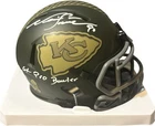 Kansas City Chiefs Neil Smith Signed Salute To Service 4 Mini Helmet JSA Cert