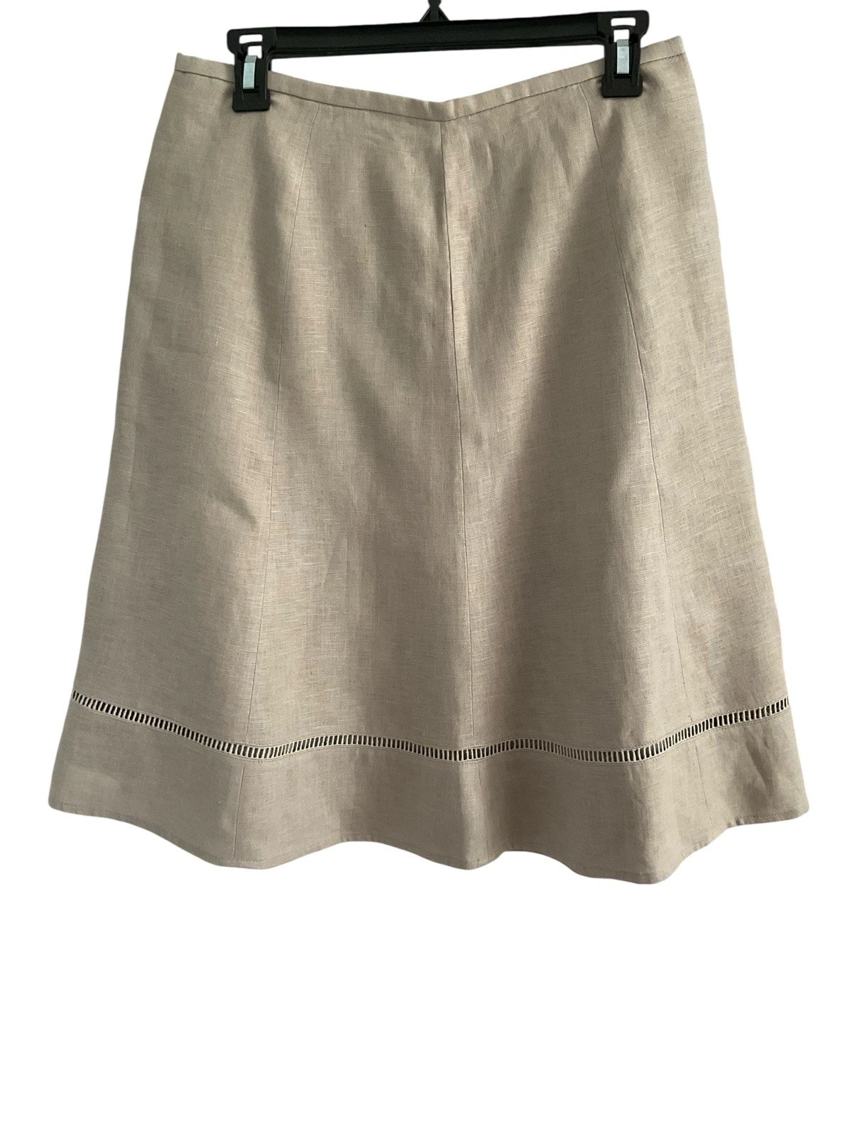 Talbots Linen NWT Beige Skirt Sz 4P