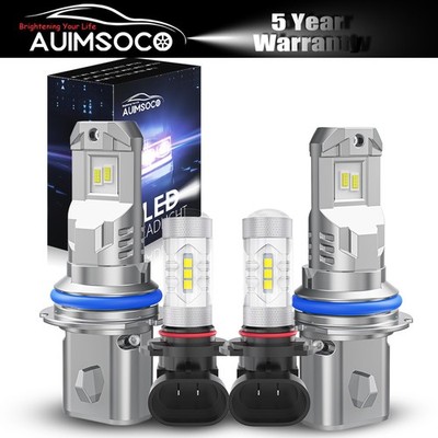 4x LED para Dodge Ram 5500 2008-2010 Faros Altas/Bajas + Antiniebla Blanco Puro