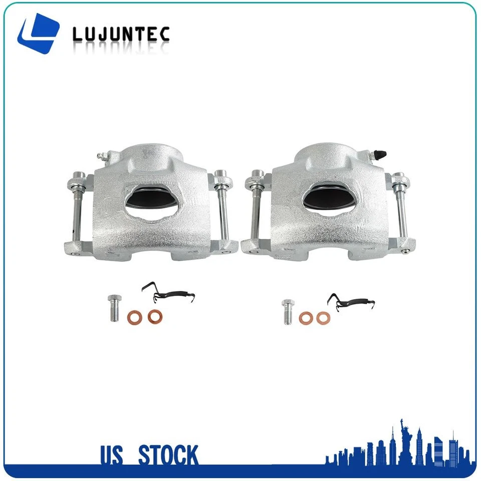 Pair Front Left Right Disc Brake Calipers For 1973-1976 Chevy Malibu Monte Carlo - Image 3 of 4