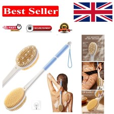 Dual-Sided Luxury Back Scrubber – Exfoliating & Massaging Bath Brush Blue