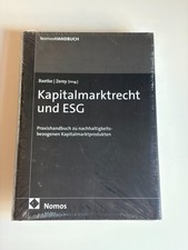 Kapitalmarktrecht und ESG,  Nomos 2025, neu & original eingeschw. Priv.Verkauf