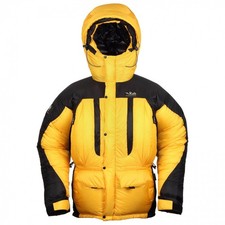 Rab Expedition Down Jacket & Salopettes - Men's Gold/Shark Size Large-BRAND NEW